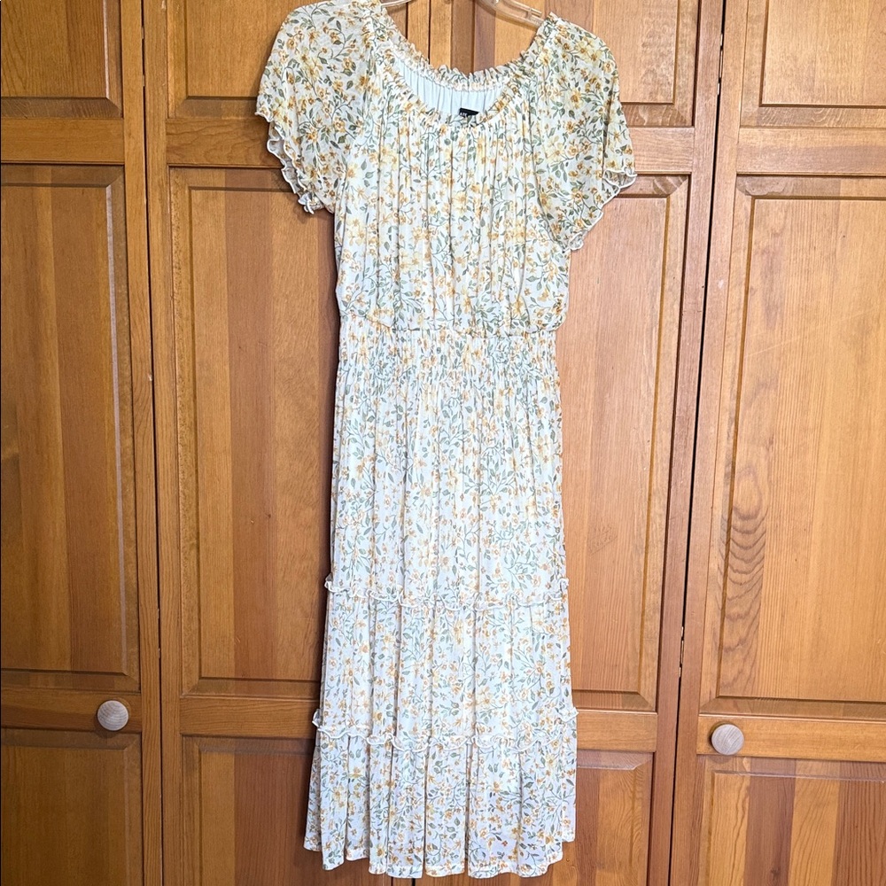 Kate and Lily Yellow Floral Dress